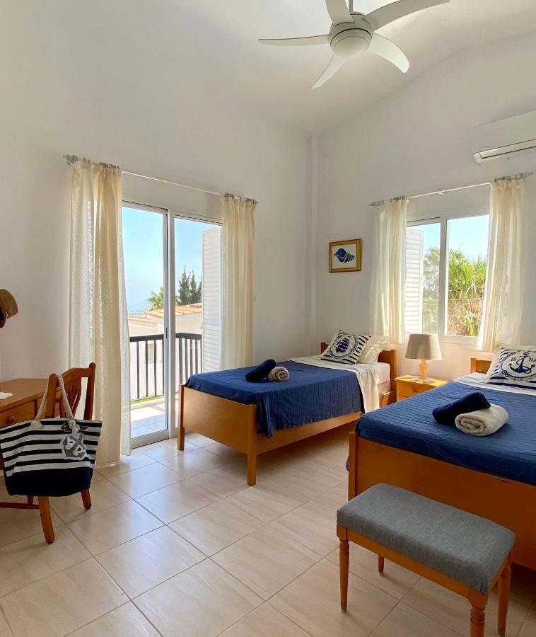 Villa Alicia With Priv Pool, Beautiful Garden And Shady Veranda- 5 Min To The Beach Pegeia Eksteriør billede
